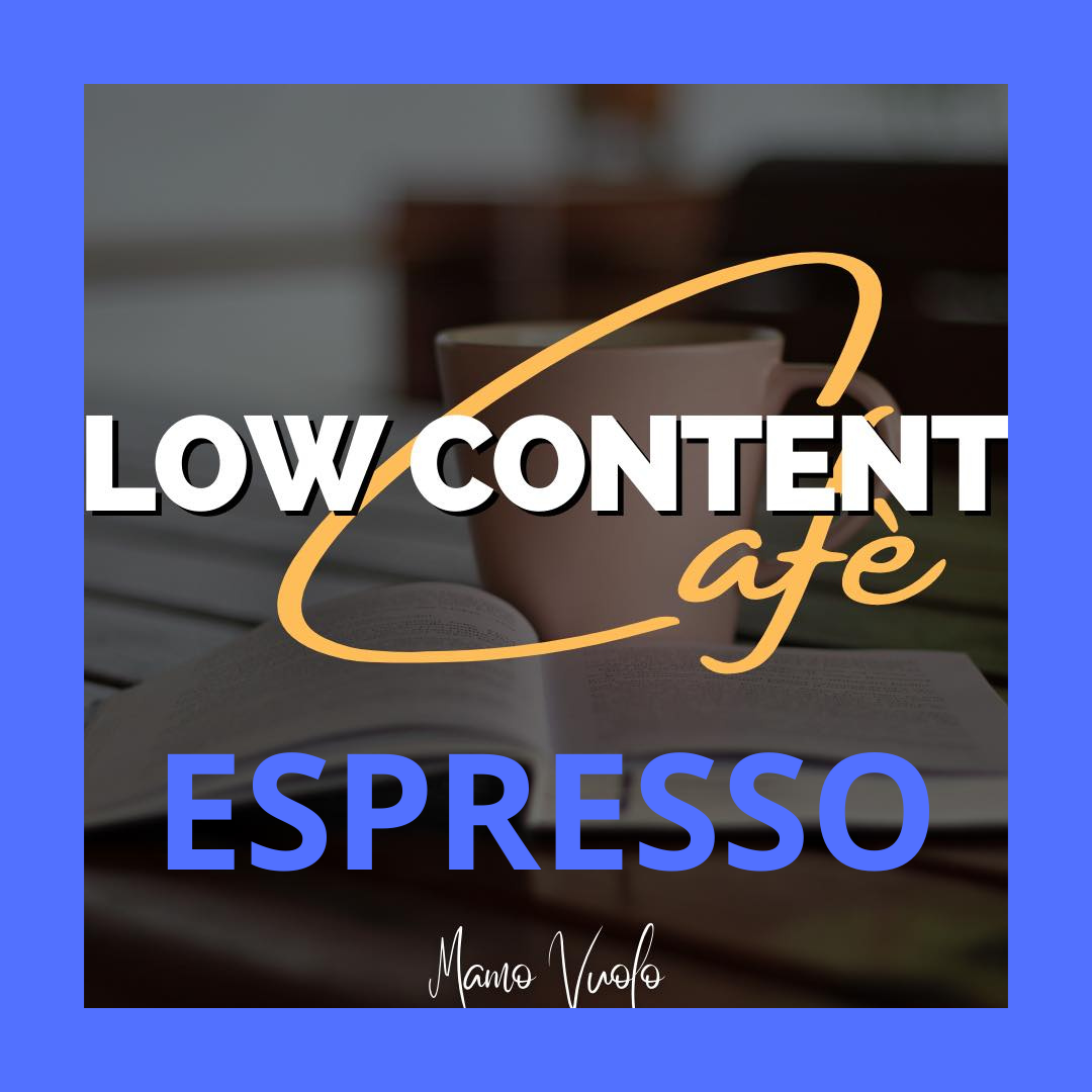 Low Content Cafe espresso